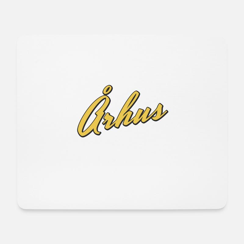 Arhus - Mousepad (Querformat) - Weiß