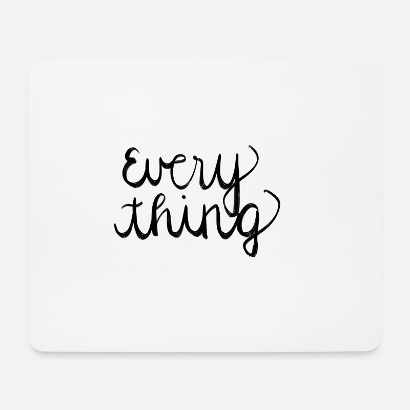 Everything - Mousepad (Querformat) - Weiß