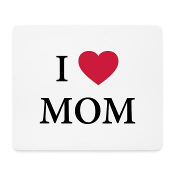 I LOVE DAD - HEART - Mouse Pad (horizontal) - white - Front