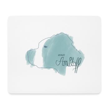 Lovley Staffi # 1 - Mouse Pad (horizontal) - white - Front