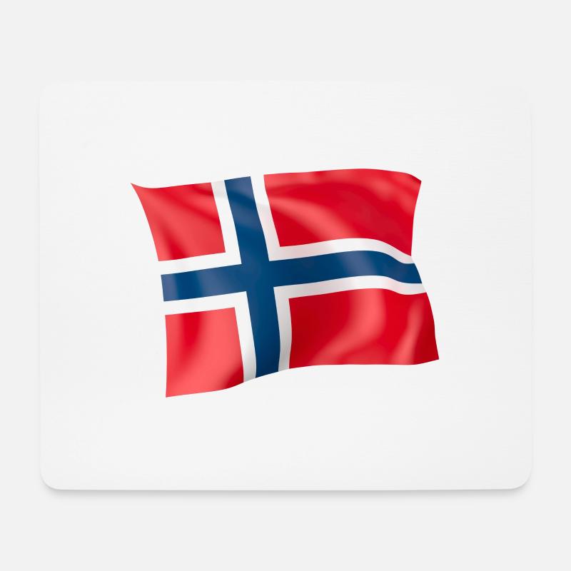 Flag Norway - Mouse Pad (horizontal) - white