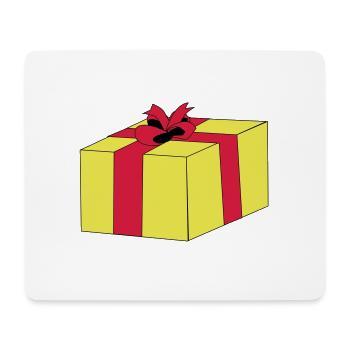 Emballage cadeau surprise, boucle de paquets - Tapis de souris (format paysage) - blanc - Devant