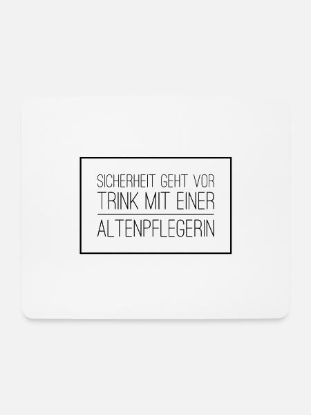 Altenpflegerin T-Shirt Geschenk - Mousepad (Querformat) - Weiß
