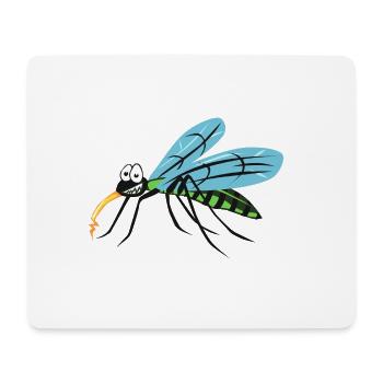 Moskito Zeichnung komisch Insekten 203 2 - Mousepad (Querformat) - Weiß - Vorne