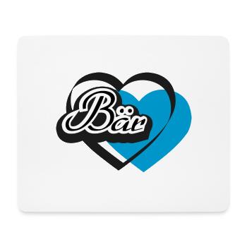 Kosename Bär Herz - Mousepad (Querformat) - Weiß - Vorne
