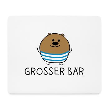 Grosser Bär - Mousepad (Querformat) - Weiß - Vorne