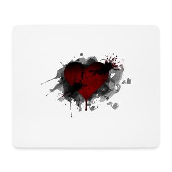 Broken Heart - Mousepad (Querformat) - Weiß - Vorne