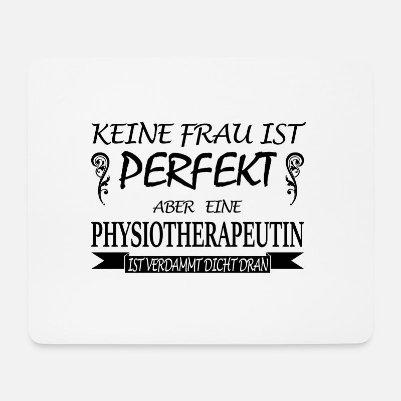 Physiotherapeutin-keine Frau ist perfekt - Mousepad (Querformat) - Weiß