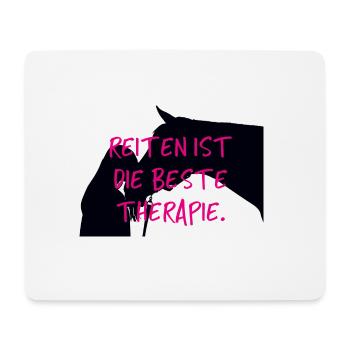 Pferd Pferde Reiten Reiterin Reitsport Geschenk - Mousepad (Querformat) - Weiß - Vorne