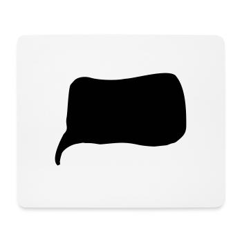 speech bubble - Mouse Pad (horizontal) - white - Front