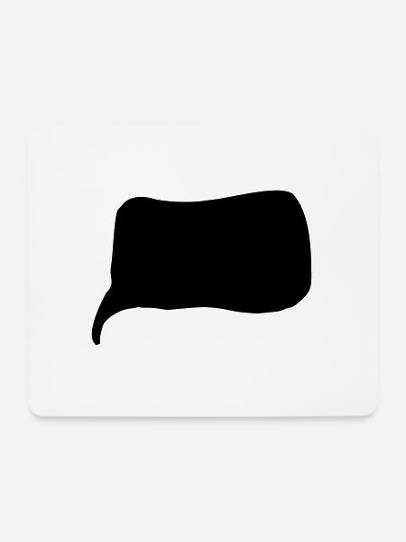 Sprechblase - Mousepad (Querformat) - Weiß