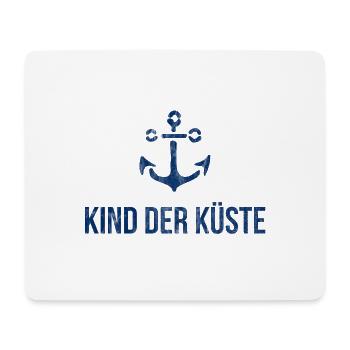 Kind der Küste | Ostsee Nordsee Anker Hafen Norden - Mousepad (Querformat) - Weiß - Vorne