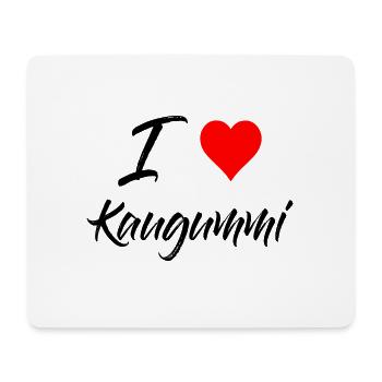 Kauen Gummi - I Love Kaugummi - Mousepad (Querformat) - Weiß - Vorne