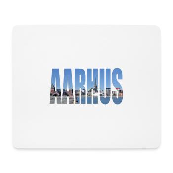 AARHUS DENMARK - Mouse Pad (horizontal) - white - Front