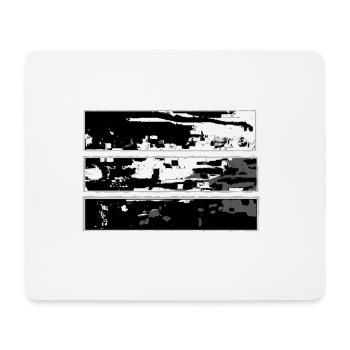 paysage abstrait - Tapis de souris (format paysage) - blanc - Devant