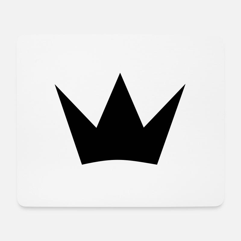 Krone - Mousepad (Querformat) - Weiß