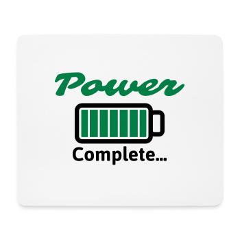 Power Complete ... - Mouse Pad (horizontal) - white - Front