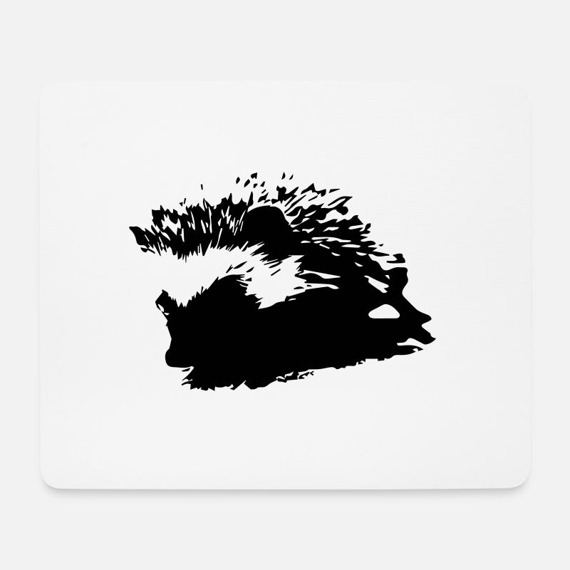 igel - Mousepad (Querformat) - Weiß