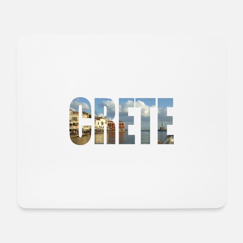 Kreta - Mousepad (Querformat) - Weiß