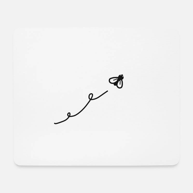 Fliege sumsum - Mousepad (Querformat) - Weiß