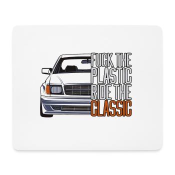 FTP Style Retro Car Classic Silhouette - Mouse Pad (horizontal) - white - Front