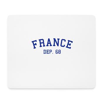 France Departement 68 Haut-Rhin - Mousepad (Querformat) - Weiß - Vorne