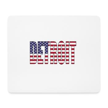 DETROIT USA - Tapis de souris (format paysage) - blanc - Devant