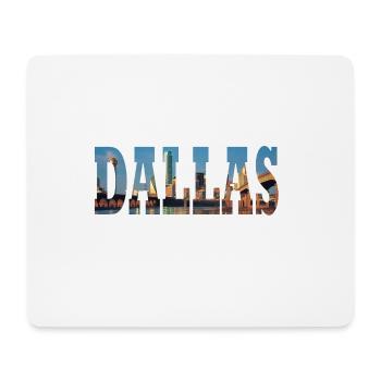 DALLAS USA - Tapis de souris (format paysage) - blanc - Devant
