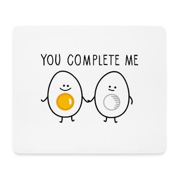 You complete me - Mouse Pad (horizontal) - white - Front