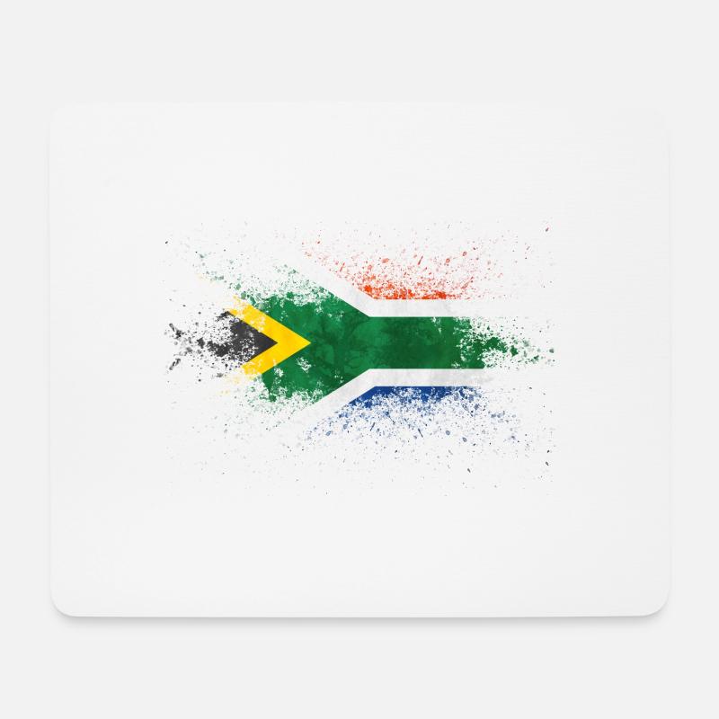 south africa - Mouse Pad (horizontal) - white