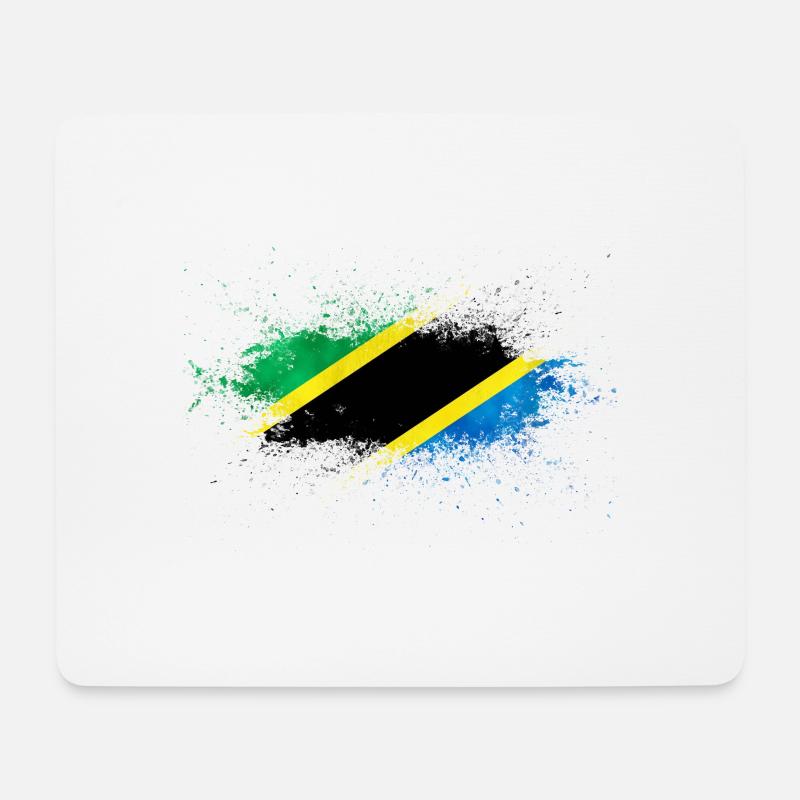 Tanzania - Tapis de souris (format paysage) - blanc