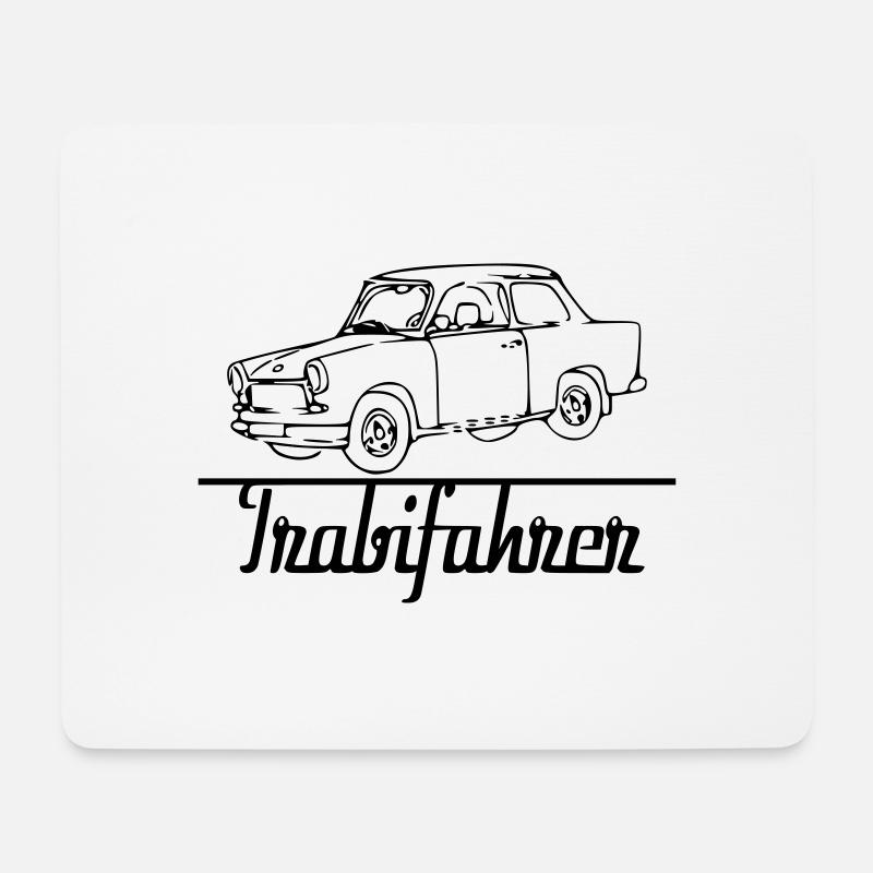 Trabifahrer - Mousepad (Querformat) - Weiß