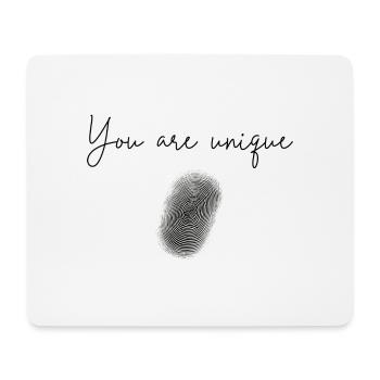 Vous êtes unique - Tapis de souris (format paysage) - blanc - Devant