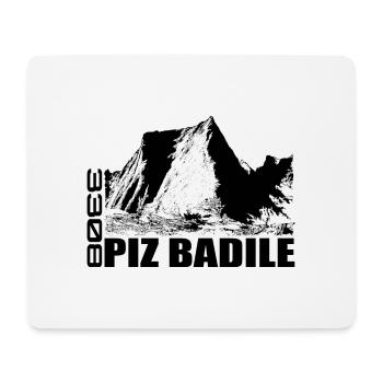 Piz Badile, Montagne, Montagnes, Suisse, Bregaglia, Alpes - Tapis de souris (format paysage) - blanc - Devant