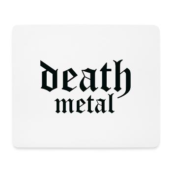 death metal logo - Mouse Pad (horizontal) - white - Front