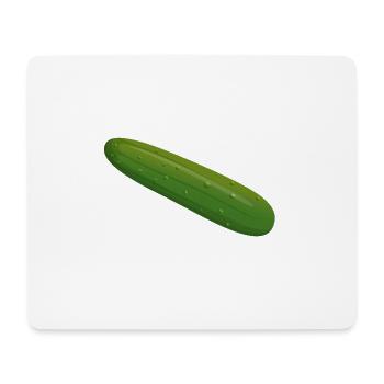 Gurke - Mousepad (Querformat) - Weiß - Vorne