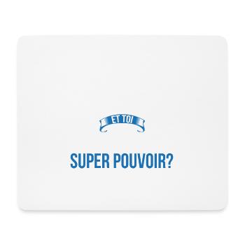 Orthophoniste super pouvoir homme - Tapis de souris (format paysage) - blanc - Devant