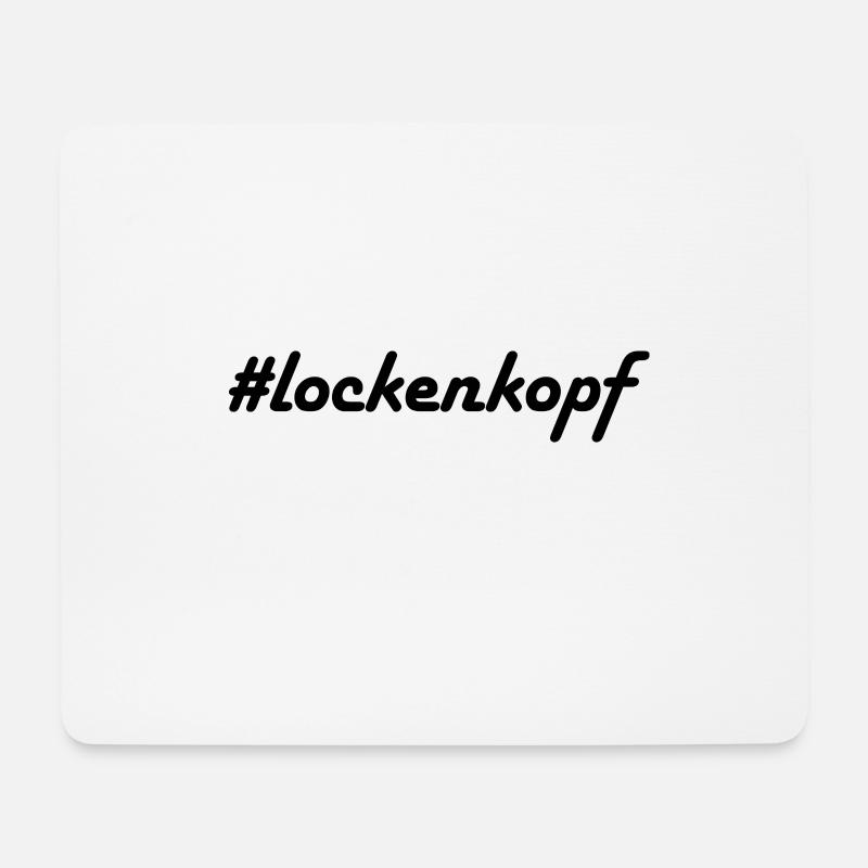 #lockenkopf - Mousepad (Querformat) - Weiß