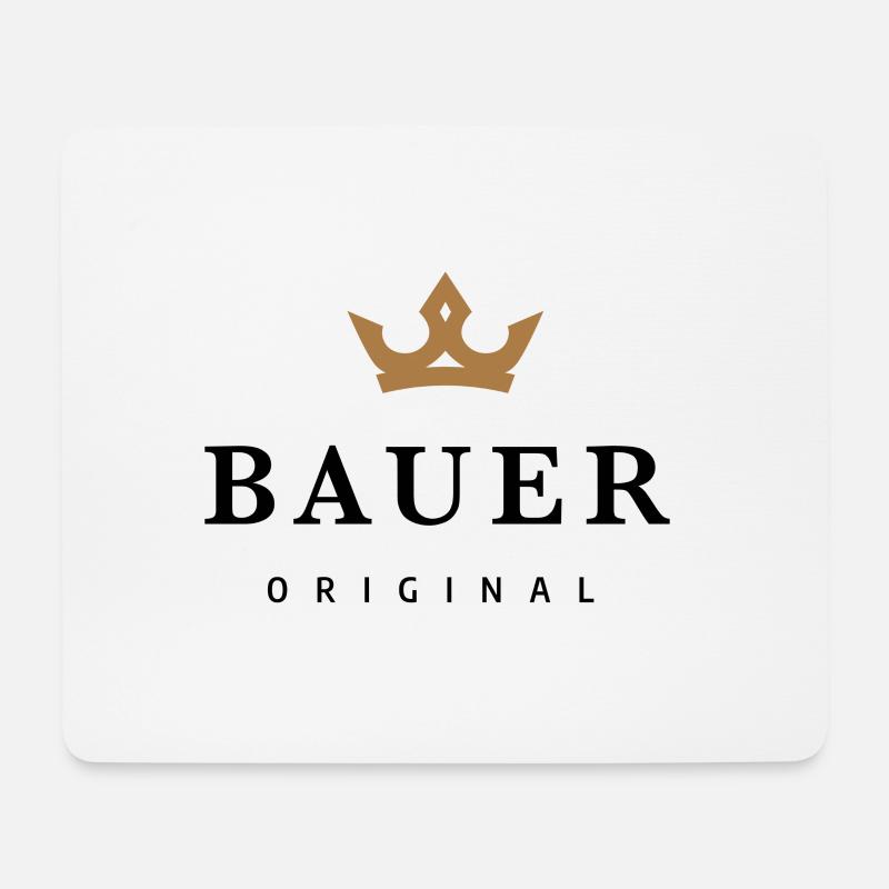 Bauer - Mousepad (Querformat) - Weiß