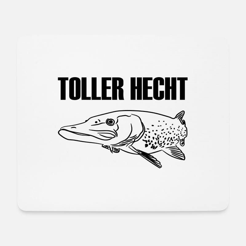Angeln - Mousepad (Querformat) - Weiß