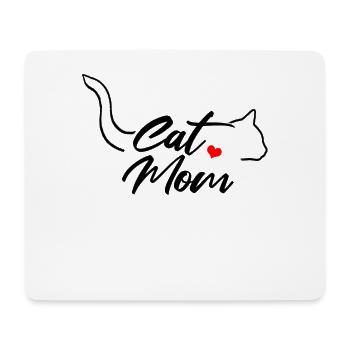 The mother cat kitty cat - Mouse Pad (horizontal) - white - Front
