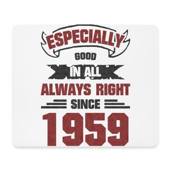 Especially Good 1959 Born Birthday Gift - Mouse Pad (horizontal) - white - Front