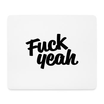 Fuck Yeah - Tapis de souris (format paysage) - blanc - Devant