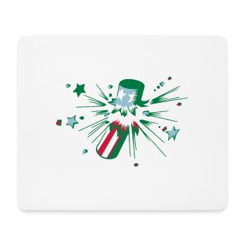 Explosion Pops idée cadeau Fireworks Party - Tapis de souris (format paysage) - blanc - Devant