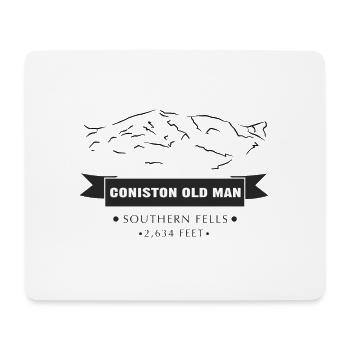 Coniston Old Man - Mouse Pad (horizontal) - white - Front