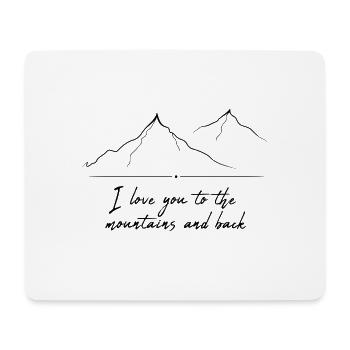 Alpinisme en montagne - blanc - Tapis de souris (format paysage) - blanc - Devant