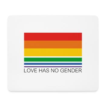 Love Has No Gender - Regenbogen - Mousepad (Querformat) - Weiß - Vorne