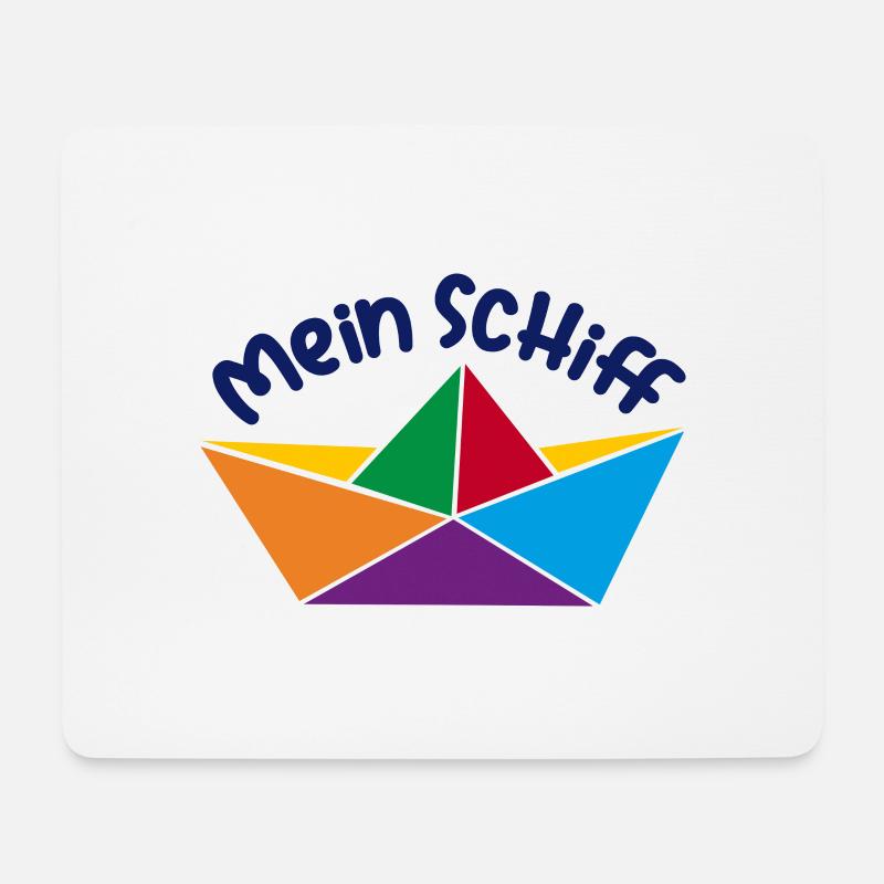 Mein Schiff - Mousepad (Querformat) - Weiß