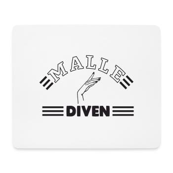 Malle Diven - Party Shirt - Streifen - Mousepad (Querformat) - Weiß - Vorne