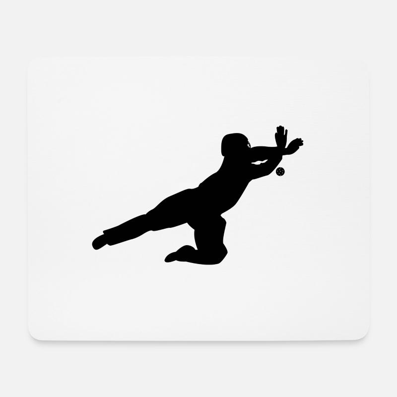 Floorball - Mousepad (Querformat) - Weiß